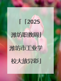 「2025潍坊职教周」潍坊市工业学校大放异彩
