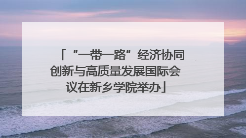 “一带一路”经济协同创新与高质量发展国际会议在新乡学院举办