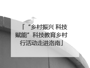 “乡村振兴 科技赋能”科技教育乡村行活动走进洛南
