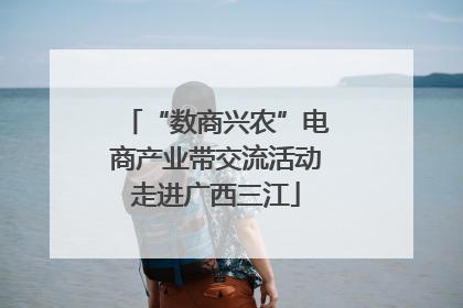 “数商兴农”电商产业带交流活动走进广西三江