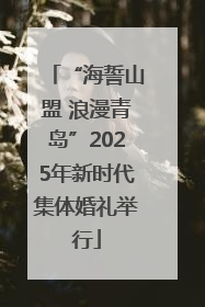 “海誓山盟 浪漫青岛”2025年新时代集体婚礼举行