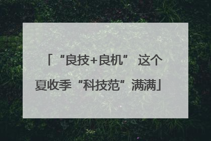 “良技+良机” 这个夏收季“科技范”满满