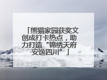 熊猫家园获奖文创成打卡热点，助力打造“锦绣天府·安逸四川”
