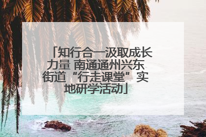 知行合一汲取成长力量 南通通州兴东街道“行走课堂”实地研学活动