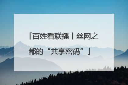 百姓看联播丨丝网之都的“共享密码”