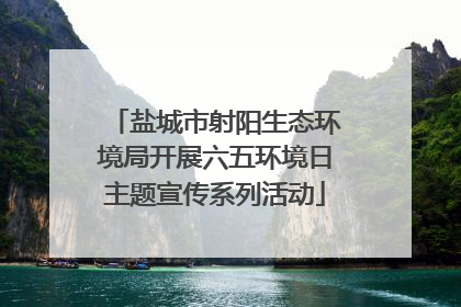 盐城市射阳生态环境局开展六五环境日主题宣传系列活动