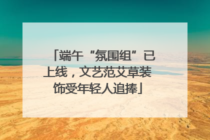 端午“氛围组”已上线，文艺范艾草装饰受年轻人追捧