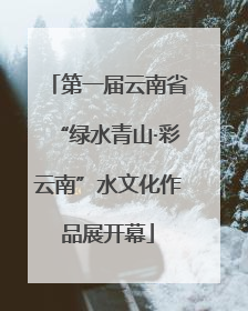 第一届云南省“绿水青山·彩云南”水文化作品展开幕
