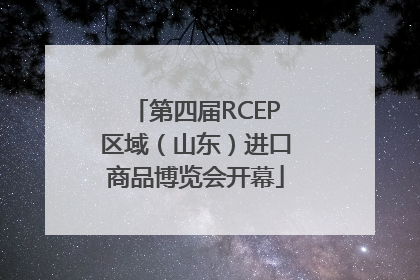 第四届RCEP区域（山东）进口商品博览会开幕