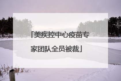 美疾控中心疫苗专家团队全员被裁