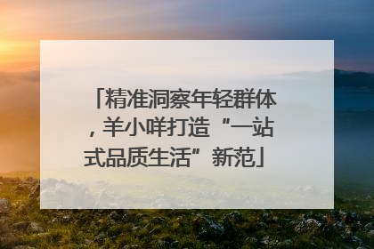 精准洞察年轻群体，羊小咩打造“一站式品质生活”新范