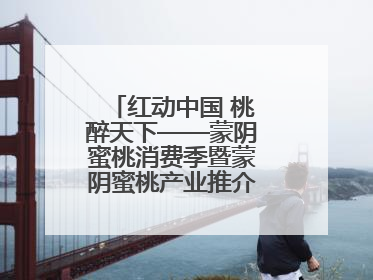 红动中国 桃醉天下——蒙阴蜜桃消费季暨蒙阴蜜桃产业推介会成功举办