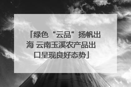 绿色“云品”扬帆出海 云南玉溪农产品出口呈现良好态势
