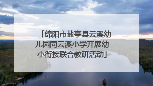 绵阳市盐亭县云溪幼儿园同云溪小学开展幼小衔接联合教研活动