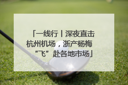 一线行丨深夜直击杭州机场，浙产杨梅“飞”赴各地市场