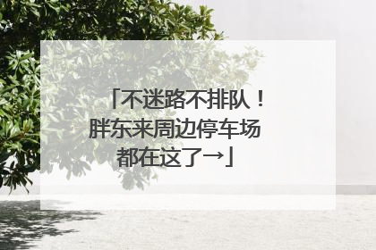 不迷路不排队！胖东来周边停车场都在这了→