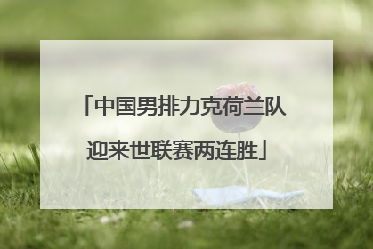 中国男排力克荷兰队 迎来世联赛两连胜