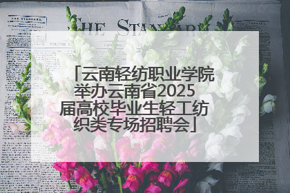 云南轻纺职业学院举办云南省2025届高校毕业生轻工纺织类专场招聘会
