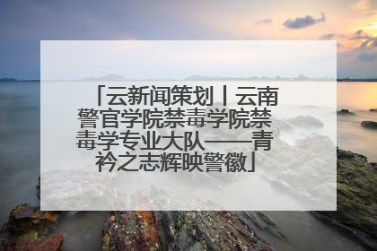 云新闻策划丨云南警官学院禁毒学院禁毒学专业大队——青衿之志辉映警徽