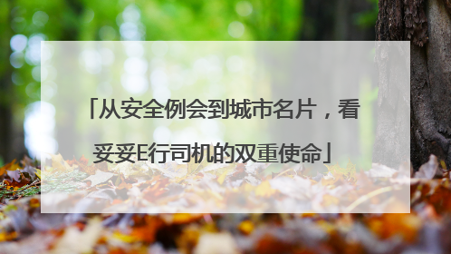 从安全例会到城市名片，看妥妥E行司机的双重使命