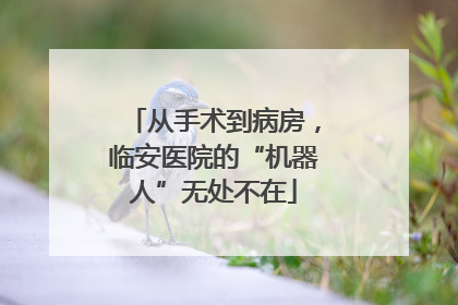 从手术到病房，临安医院的“机器人”无处不在