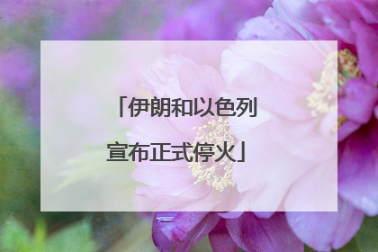 伊朗和以色列宣布正式停火