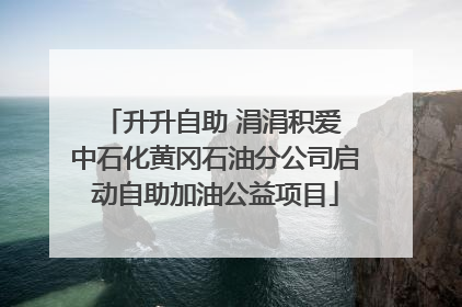 升升自助 涓涓积爱 中石化黄冈石油分公司启动自助加油公益项目