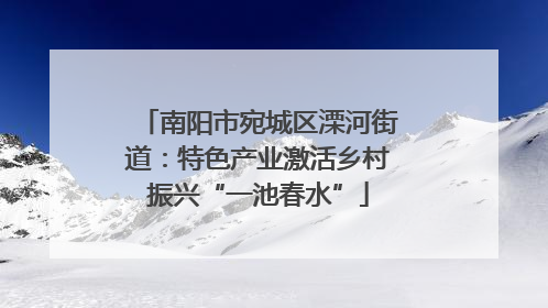 南阳市宛城区溧河街道：特色产业激活乡村振兴“一池春水”