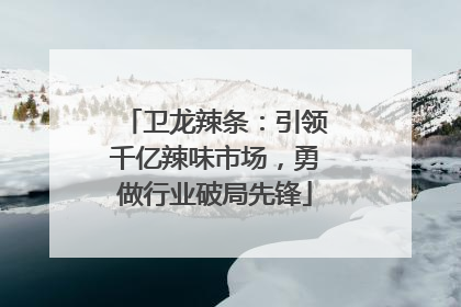 卫龙辣条：引领千亿辣味市场，勇做行业破局先锋