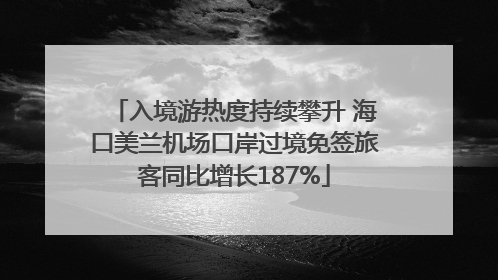 入境游热度持续攀升 海口美兰机场口岸过境免签旅客同比增长187%