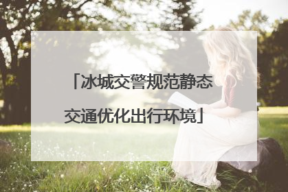 冰城交警规范静态交通优化出行环境