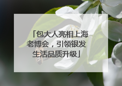 包大人亮相上海老博会，引领银发生活品质升级