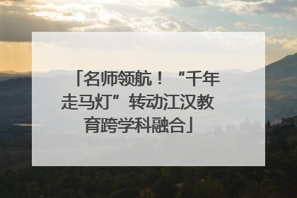 名师领航！“千年走马灯”转动江汉教育跨学科融合