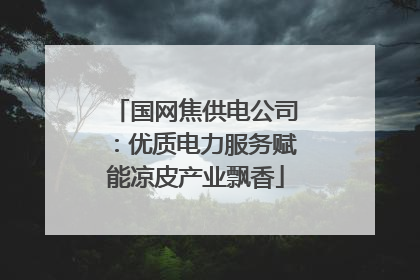 国网焦供电公司：优质电力服务赋能凉皮产业飘香