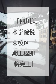 四川美术学院悦来校区一期工程即将完工