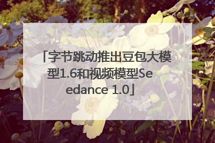 字节跳动推出豆包大模型1.6和视频模型Seedance 1.0