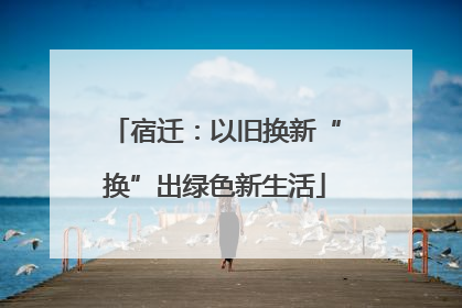 宿迁：以旧换新“换”出绿色新生活