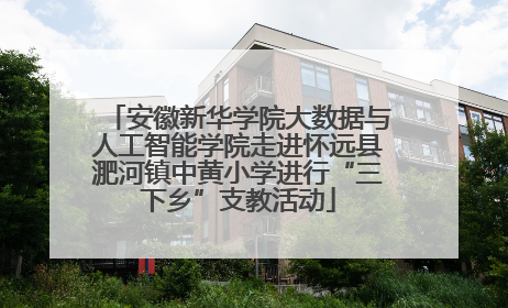 安徽新华学院大数据与人工智能学院走进怀远县淝河镇中黄小学进行“三下乡”支教活动