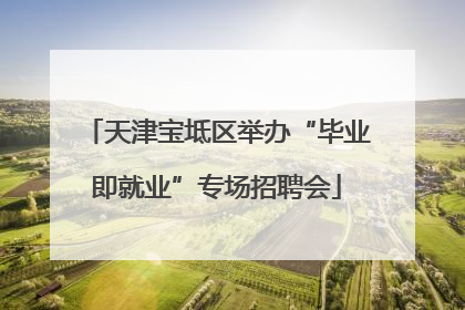 天津宝坻区举办“毕业即就业”专场招聘会