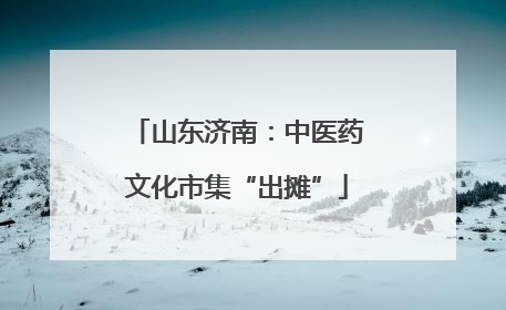 山东济南：中医药文化市集“出摊”