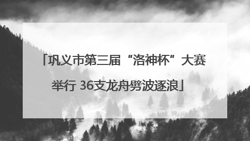 巩义市第三届“洛神杯”大赛举行 36支龙舟劈波逐浪