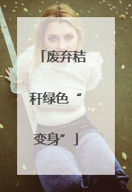 废弃秸秆绿色“变身”