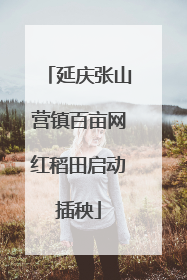 延庆张山营镇百亩网红稻田启动插秧
