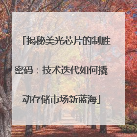 揭秘美光芯片的制胜密码：技术迭代如何撬动存储市场新蓝海