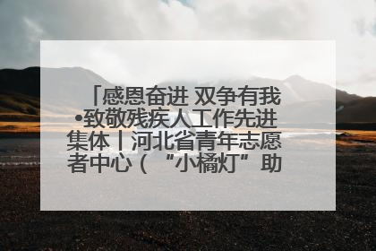 感恩奋进 双争有我•致敬残疾人工作先进集体丨河北省青年志愿者中心（“小橘灯”助残接力计划实施团队）：用温暖陪伴，守护特殊孩子成长