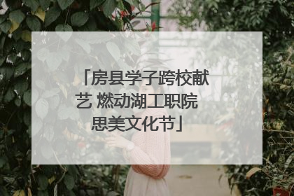 房县学子跨校献艺 燃动湖工职院思美文化节