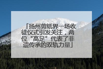 扬州剪纸界一场收徒仪式引发关注，两位“高足”代表了非遗传承的双轨力量