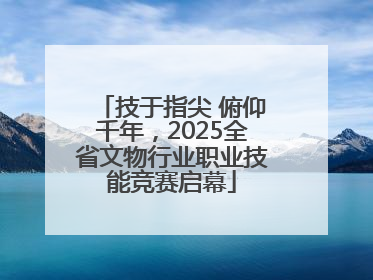 技于指尖 俯仰千年，2025全省文物行业职业技能竞赛启幕