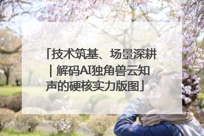 技术筑基、场景深耕｜解码AI独角兽云知声的硬核实力版图