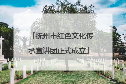 抚州市红色文化传承宣讲团正式成立